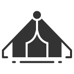 Holiday Tent Tourism SVG Icon